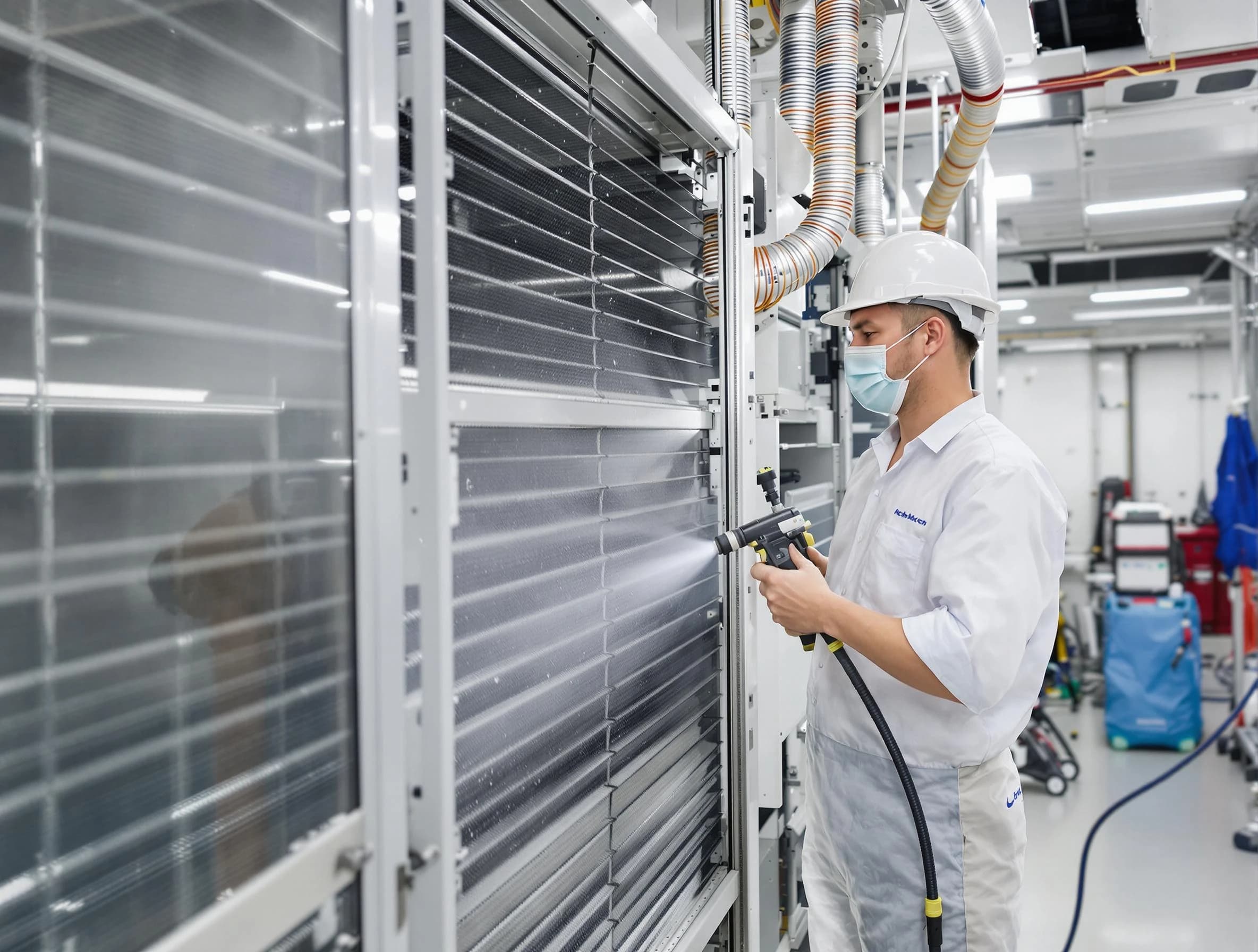 Professional AC coil cleaning by Harrah Air Duct Cleaning in Harrah