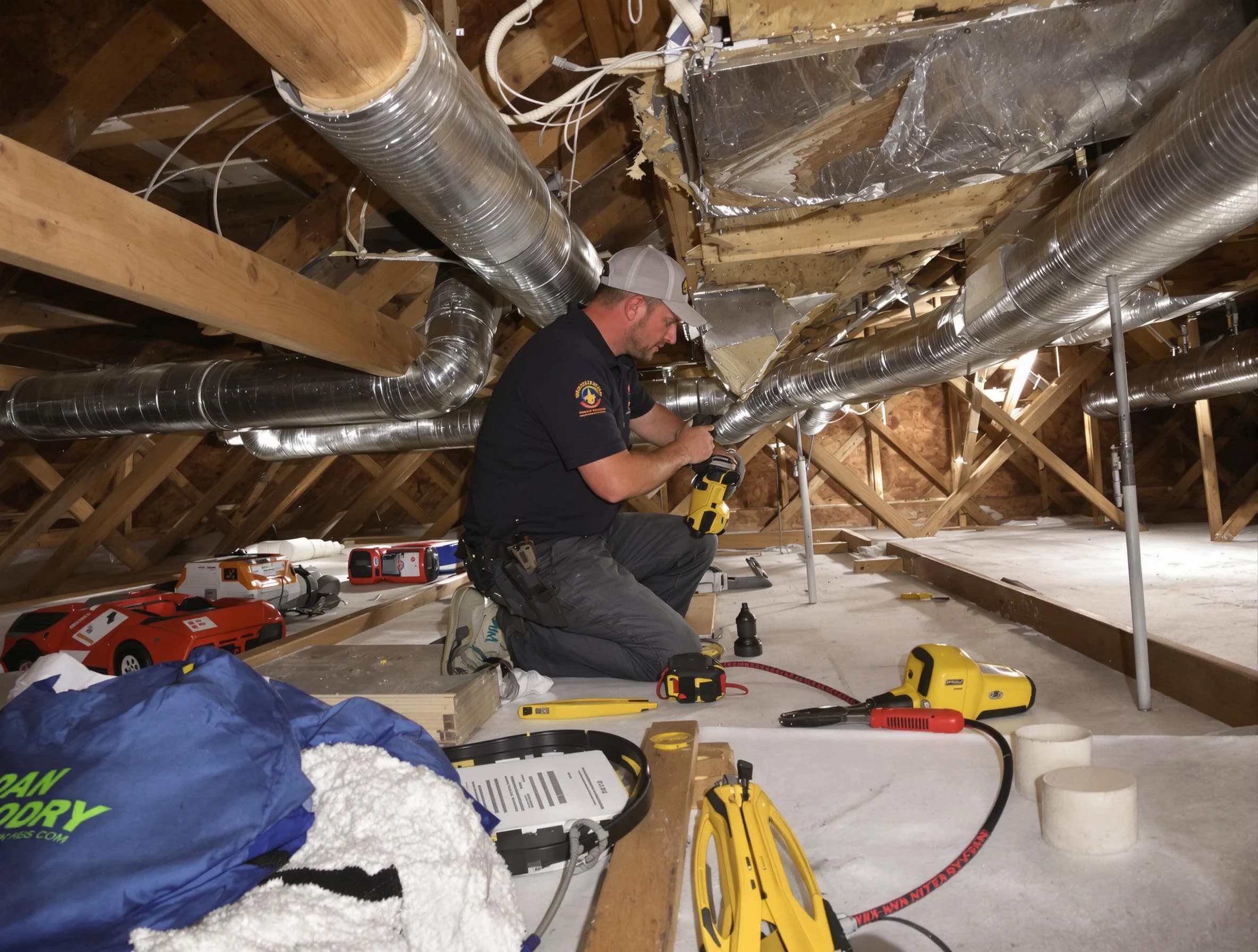 Professional air duct repair by Harrah Air Duct Cleaning in Harrah