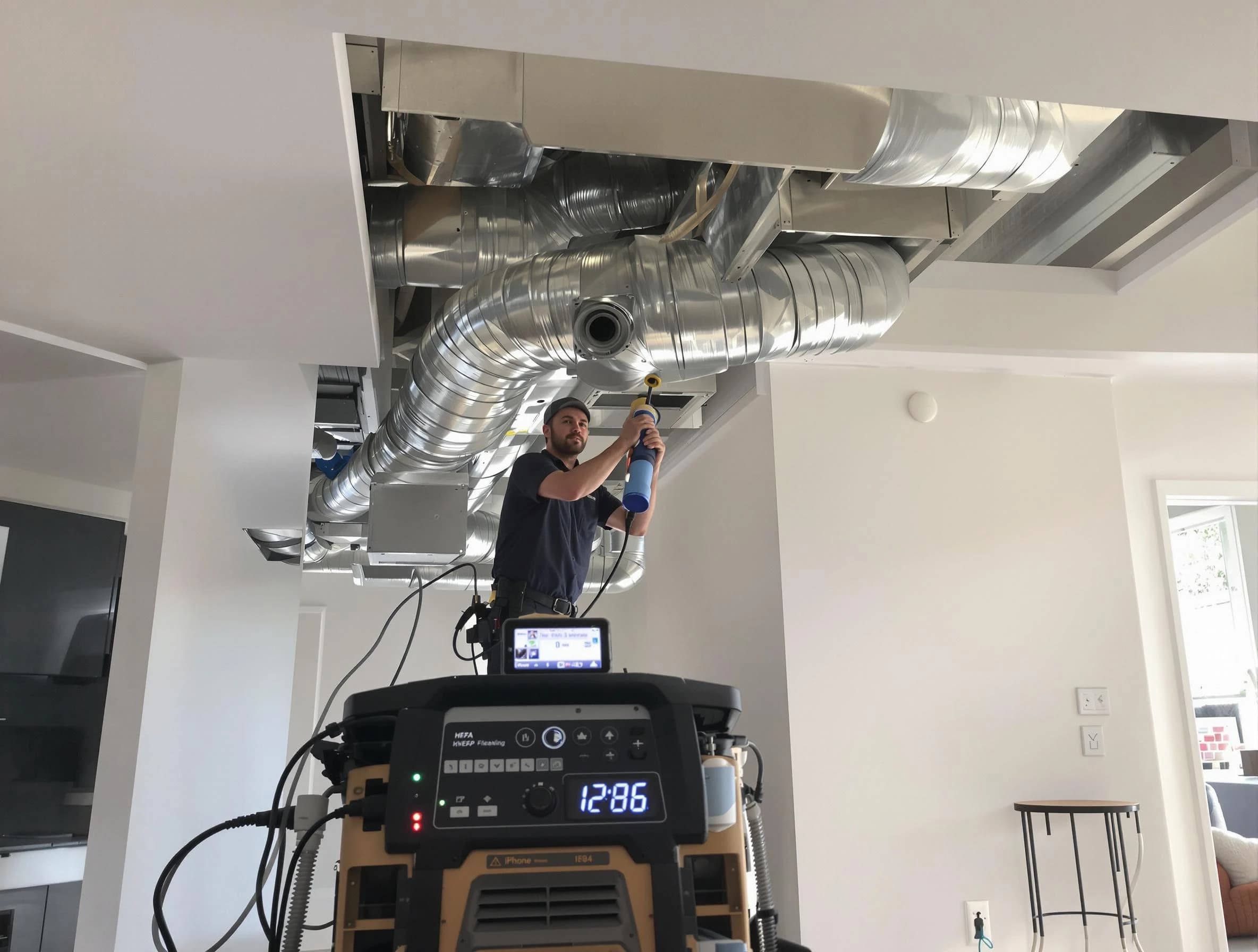Advanced pure air duct cleaning by Harrah Air Duct Cleaning in Harrah