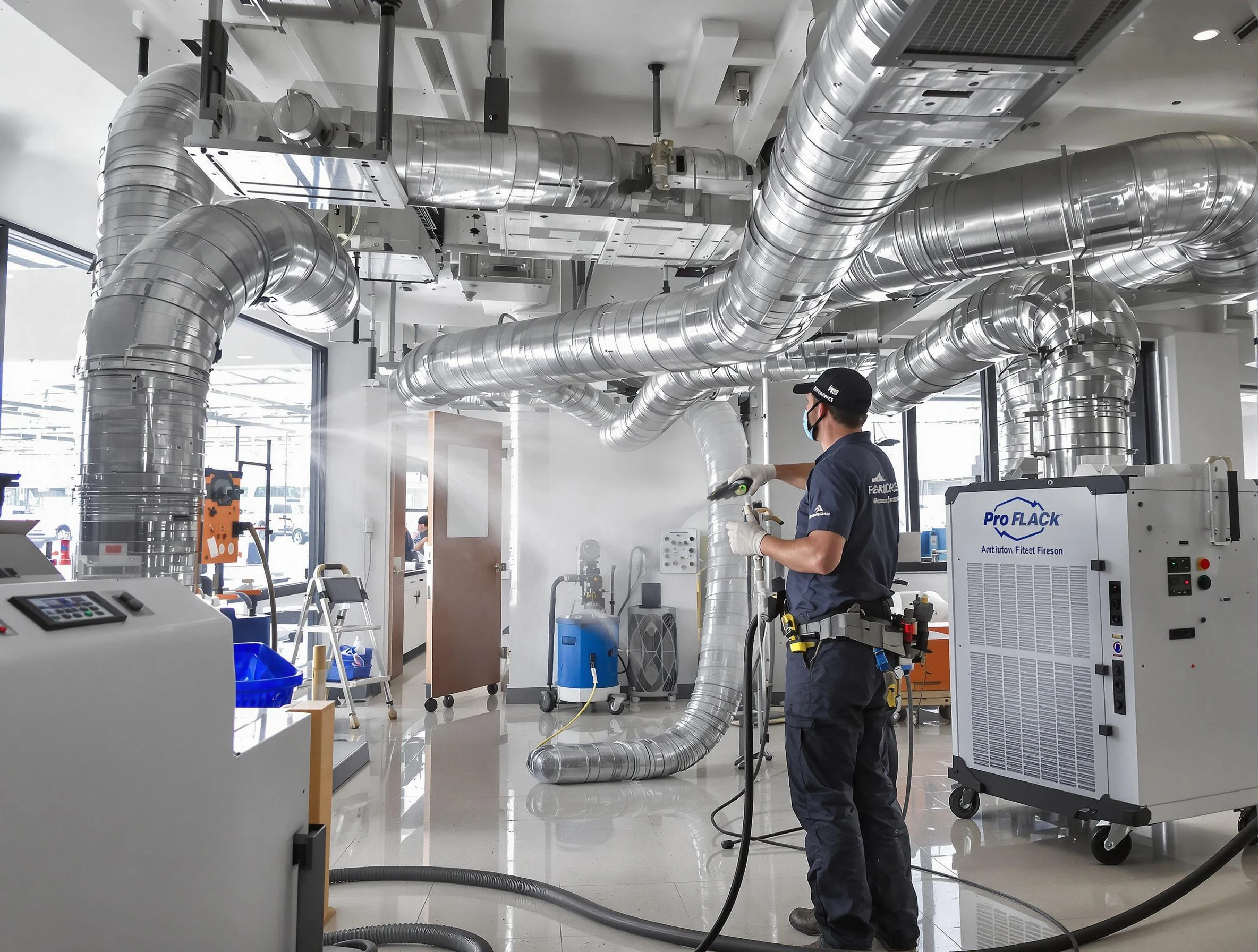 Negative Pressure Air Duct Cleaning in Harrah