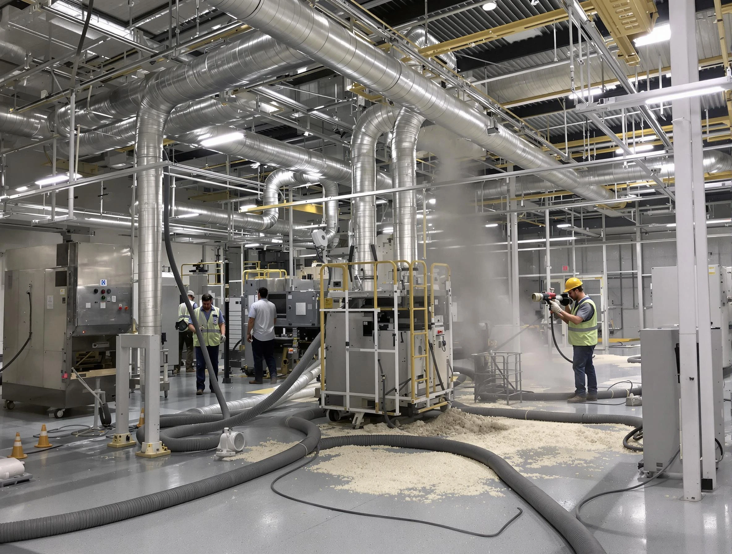 Heavy-duty industrial duct cleaning by Harrah Air Duct Cleaning in Harrah